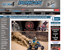 Tablet Screenshot of duncanracing.com